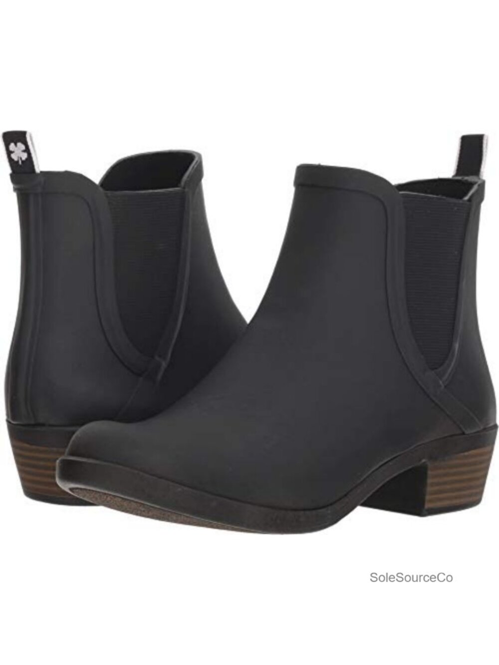 Lucky Brand Basel Women's Waterproof Rain Boots Ankle Booties Block Heel